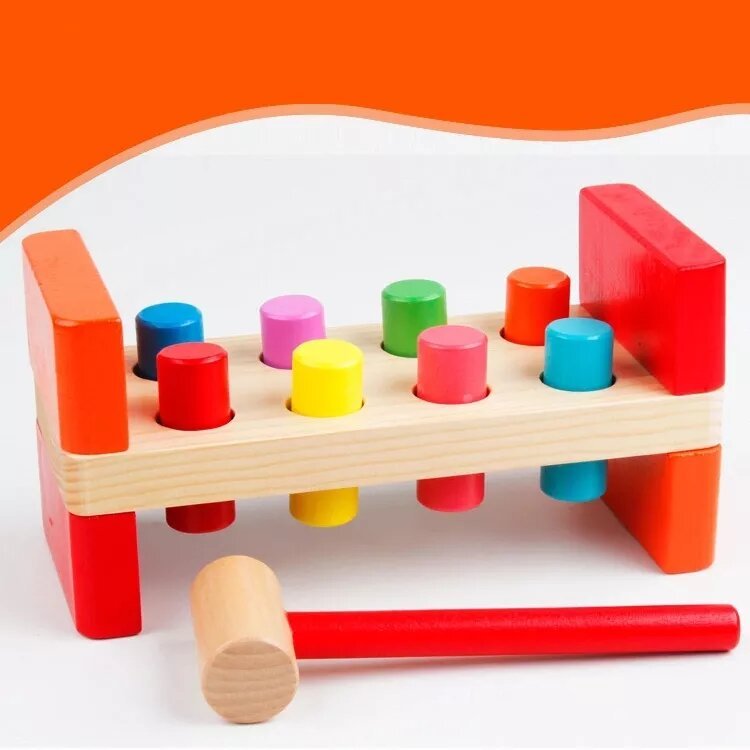 Hammer Bench Game Montessori Toys Children Educational Wooden Game Toys for Kids